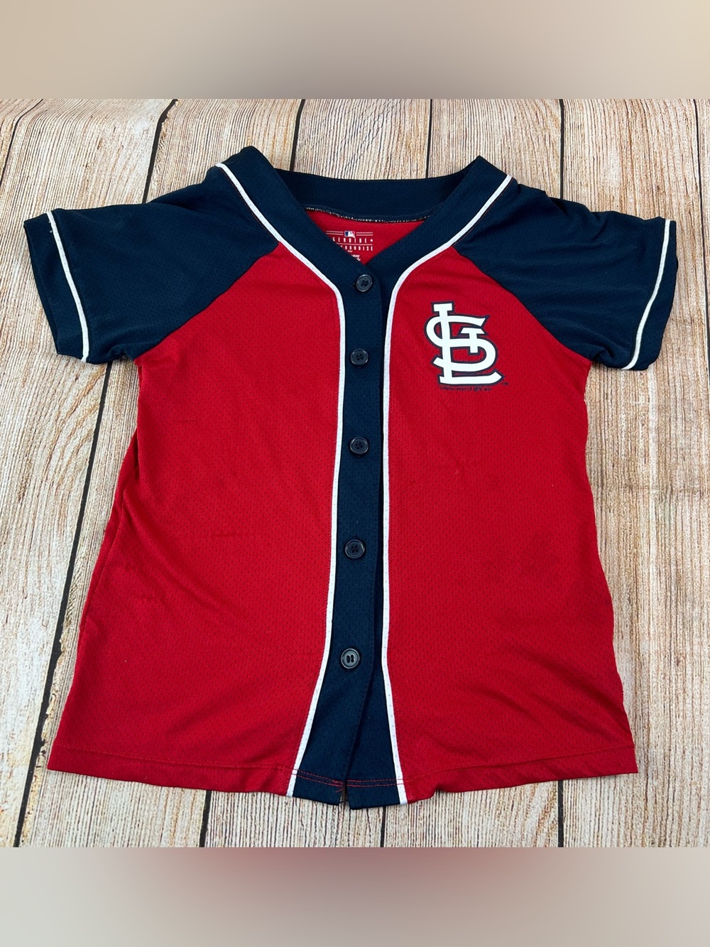 MLB St Louis Cardinals Baseball Campus Lifestyle Kids Youth Jersey Size 7/8